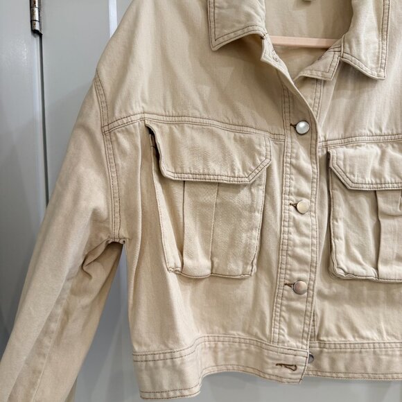 TopShop Cream Jacket - Picture 3 of 4